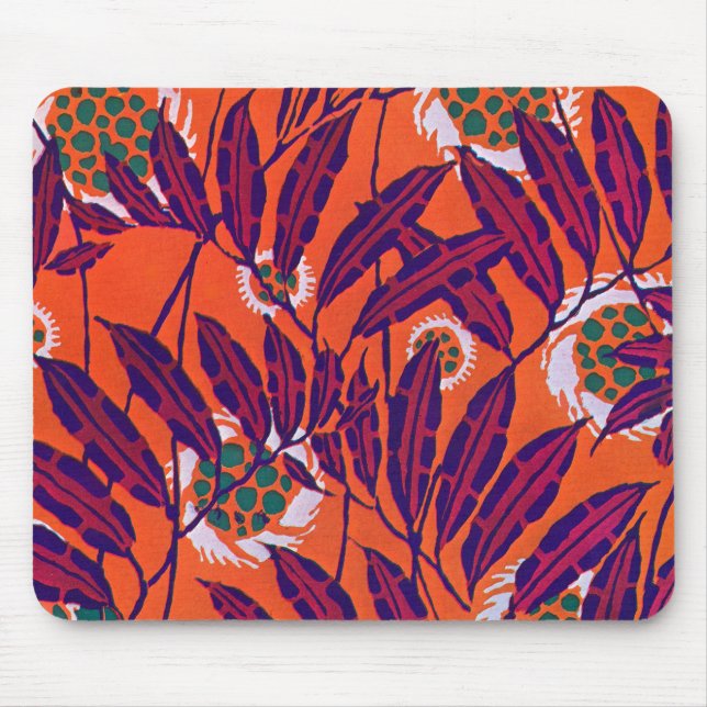 Séguy’s Art Deco Floral Mouse Pad (Front)