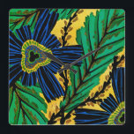 Seguy's Art Deco #3 at Emporio Moffa Square Wall Clock<br><div class="desc">Vintage Art Deco pochoir design by Eugene Alain Seguy.</div>