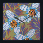 Seguy's Art Deco #7 at Emporio Moffa Square Wall Clock<br><div class="desc">Vintage Art Deco pochoir design by Eugene Alain Seguy.</div>