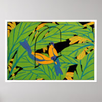 Seguy's Art Deco Tropical Birds