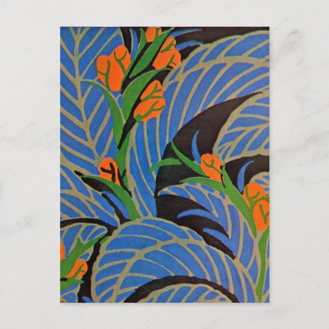 Seguy's Art Deco Tropical Night - Postcard (Front)