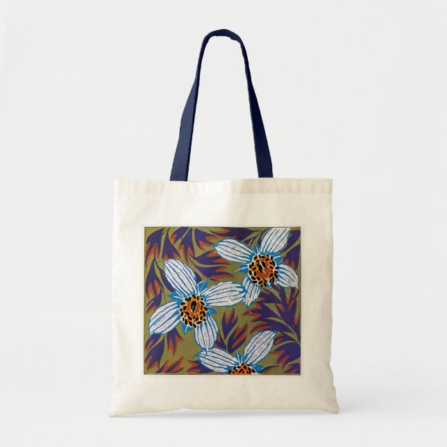 Seguy's Art Deco White Flower – Bag (Front)