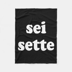 Sei Sette Italian Funny Fleece Blanket