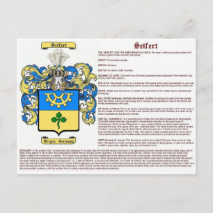 Seifert (meaning) postcard