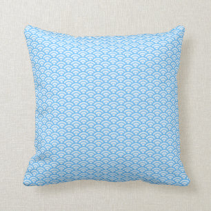 seigaiha(blue01)(square) cushion
