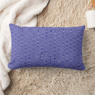 Seigaiha wave lumbar cushion