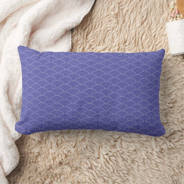 Seigaiha wave lumbar cushion (Blanket)