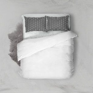Seigaiha, Waves, Japanese, Black and White Pillowcase