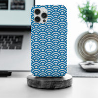 Seigaiha, Waves, Japanese, Blue and White