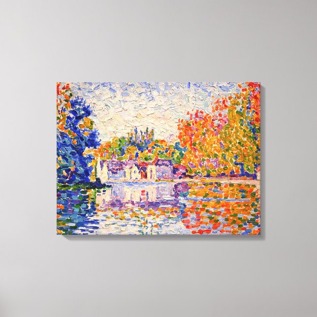 Seine by Paul Signac Canvas Print (Front)