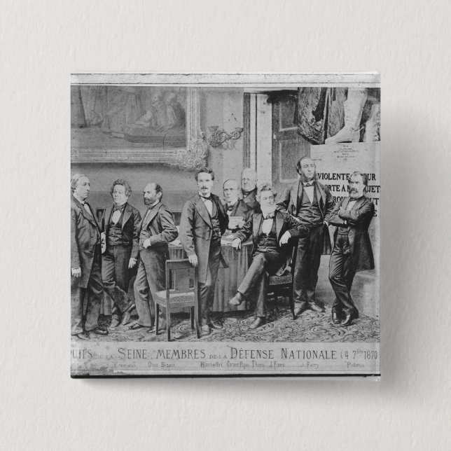 Seine deputies 15 cm square badge (Front)