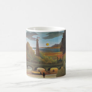Seine & Eiffel Tower in the Sunset (Paris, France) Coffee Mug