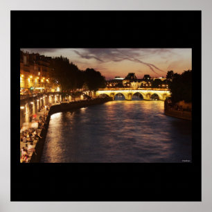Seine River in Paris Poster
