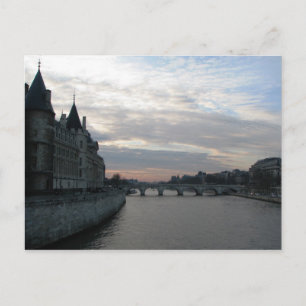Seine River Paris Postcard