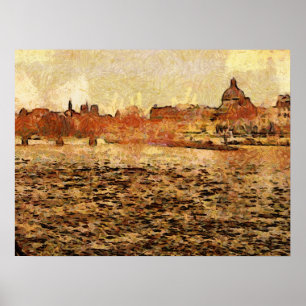 Seine River View Poster