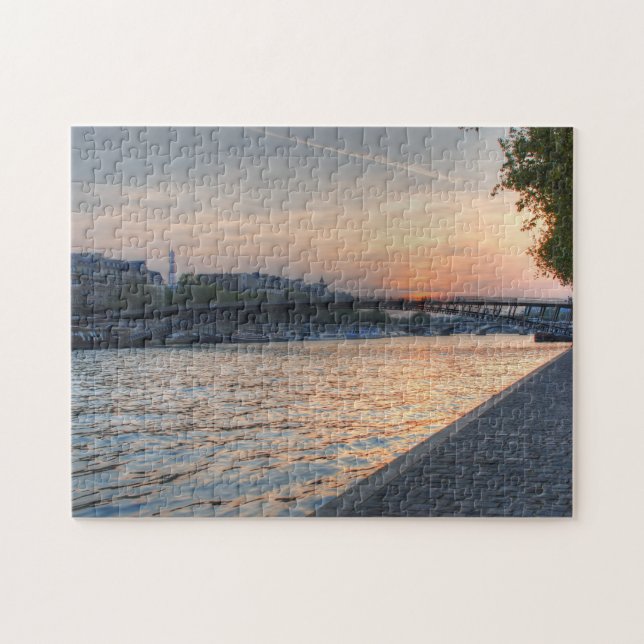 Seine sunset jigsaw puzzle (Horizontal)