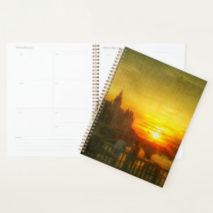 Seine Sunset Paris France Architecture Planner
