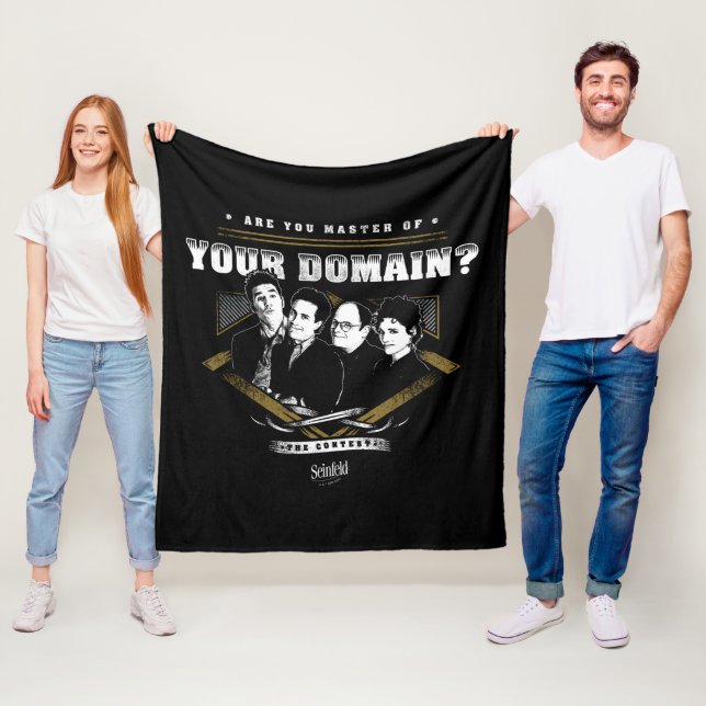 Seinfeld | Are You Master of Your Domain? Fleece Blanket (In Situ)
