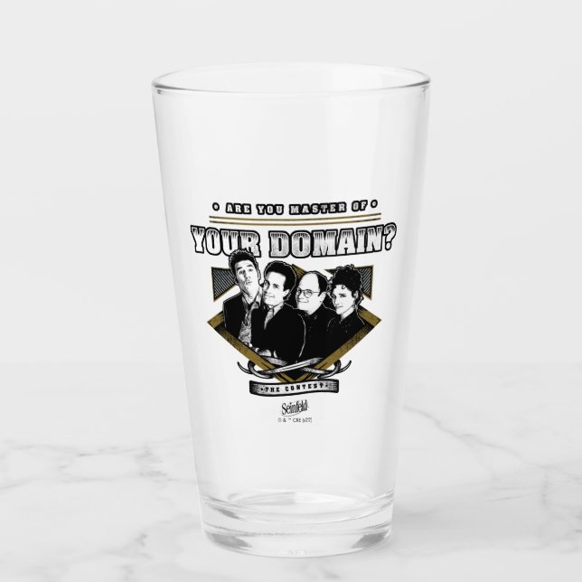 Seinfeld | Are You Master of Your Domain? Glass (Front)