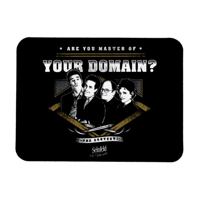Seinfeld | Are You Master of Your Domain? Magnet (Horizontal)