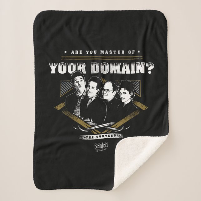 Seinfeld | Are You Master of Your Domain? Sherpa Blanket (Front)