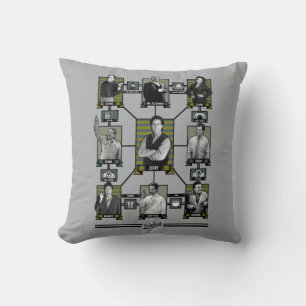 Seinfeld Character Relationship Chart Cushion