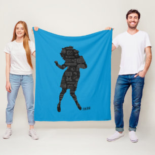 Seinfeld Elaine Dance Silhouette Fleece Blanket