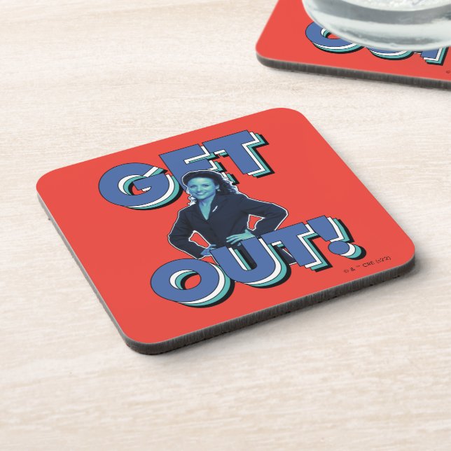Seinfeld | Elaine - Get Out! Coaster (Left Side)