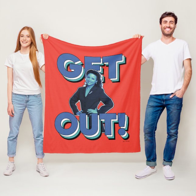 Seinfeld | Elaine - Get Out! Fleece Blanket (In Situ)