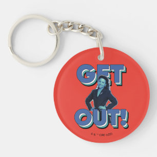 Seinfeld   Elaine - Get Out! Key Ring