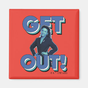Seinfeld Elaine - Get Out! Magnet