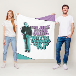 Seinfeld George Costanza "The Jerk Store Called" Fleece Blanket