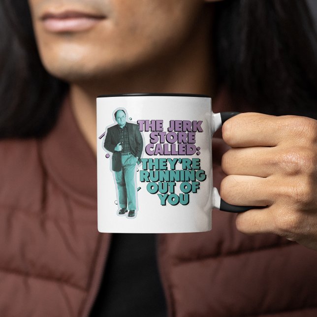 Seinfeld | George Costanza "The Jerk Store Called" Mug (Person holding mug)