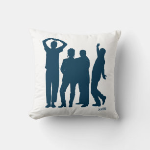 Seinfeld Group Silhouette Graphic Cushion