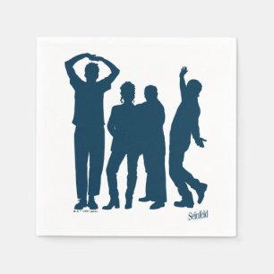 Seinfeld   Group Silhouette Graphic Napkin