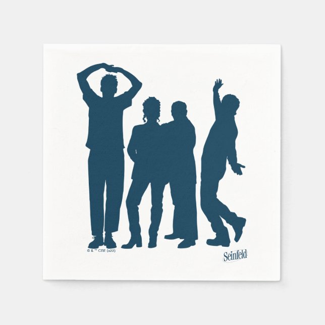 Seinfeld | Group Silhouette Graphic Napkin (Front)
