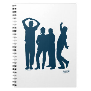 Seinfeld   Group Silhouette Graphic Notebook