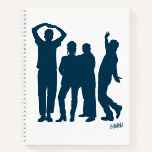 Seinfeld   Group Silhouette Graphic Notebook