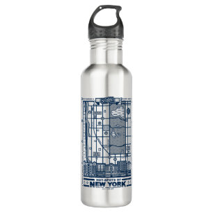 Seinfeld Hot Spots of New York Map 710 Ml Water Bottle
