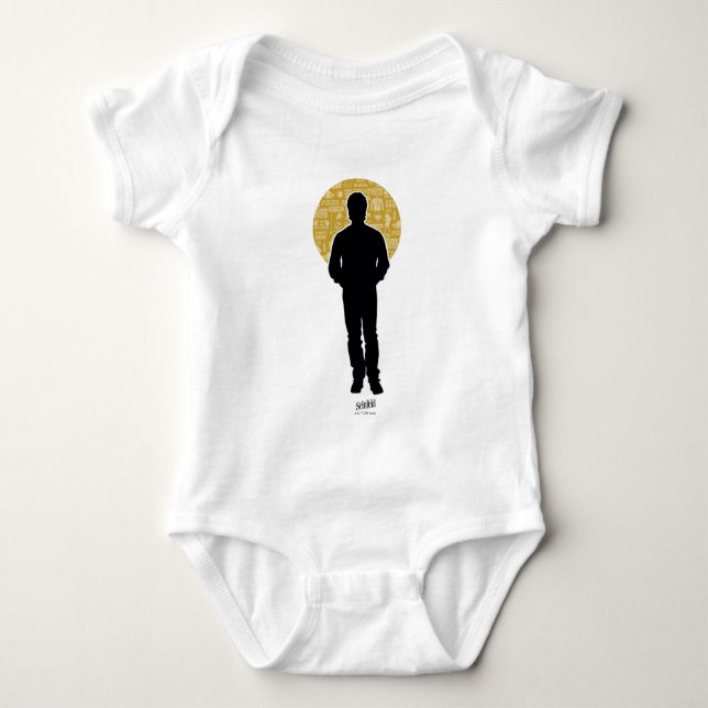 Seinfeld | Jerry Seinfeld Silhouette Baby Bodysuit (Front)