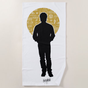 Seinfeld Jerry Seinfeld Silhouette Beach Towel