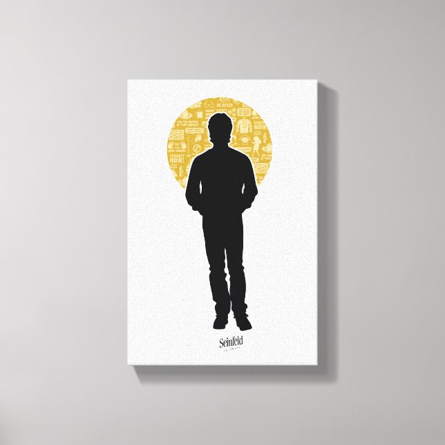 Seinfeld | Jerry Seinfeld Silhouette Canvas Print (Front)
