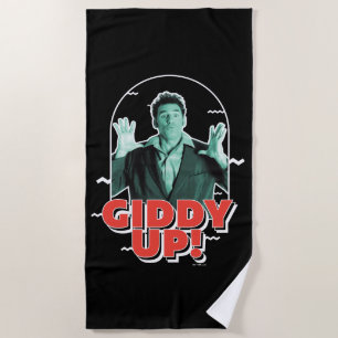 Seinfeld Kramer - Giddy Up! Beach Towel