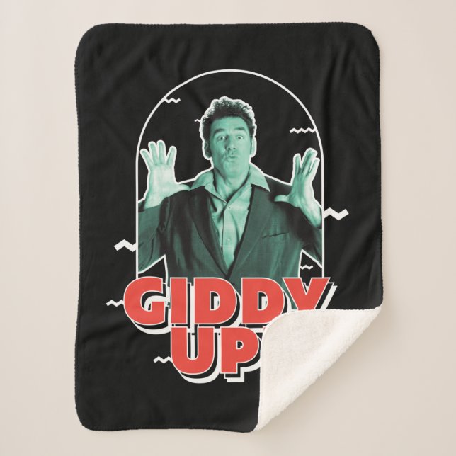 Seinfeld | Kramer - Giddy Up! Sherpa Blanket (Front)