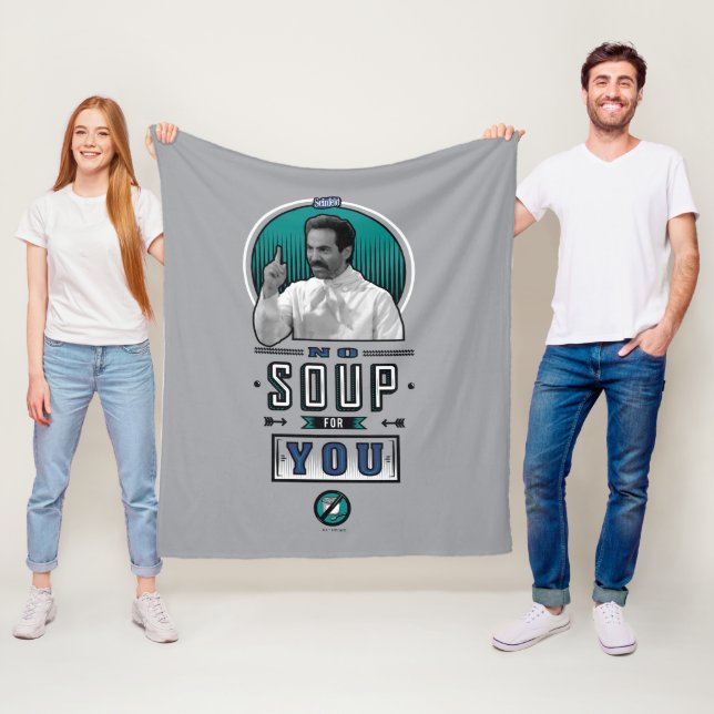 Seinfeld | No Soup For You Graphic Fleece Blanket (In Situ)