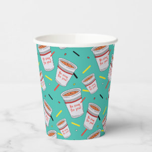 Seinfeld No Soup For You Pattern Paper Cups