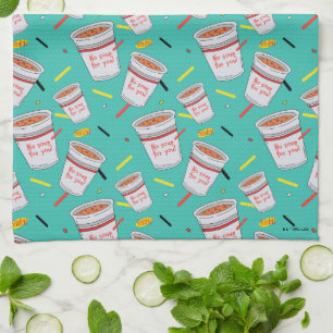 Seinfeld No Soup For You Pattern Tea Towel