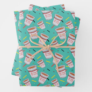 Seinfeld No Soup For You Pattern Wrapping Paper Sheet