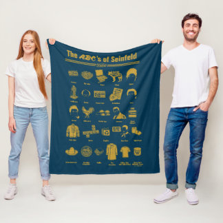 Seinfeld | The ABC's of Seinfeld Infographic Fleece Blanket