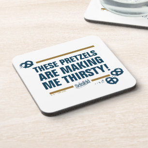 Seinfeld "These Pretzels" Typography Graphic Coaster